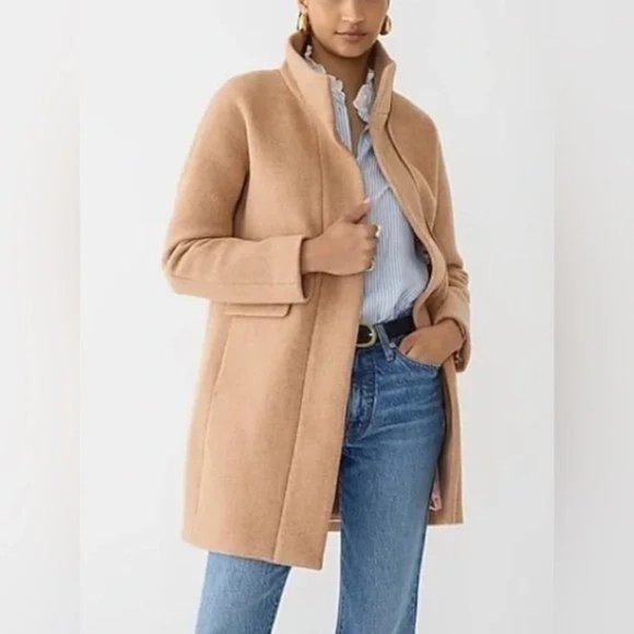 NEW with Tags!  J.Crew Cocoon Coat in Italian Stadium-Cloth (2022 collection). - Picture 2 of 11